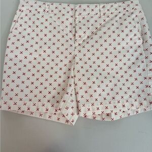 Tommy Hilfiger Orange and White Bermudas Tailored Fit